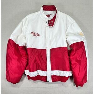 Vintage WINSTON Swingster Men's Medium Puffer Racing‎ Jacket NASCAR USA MADE